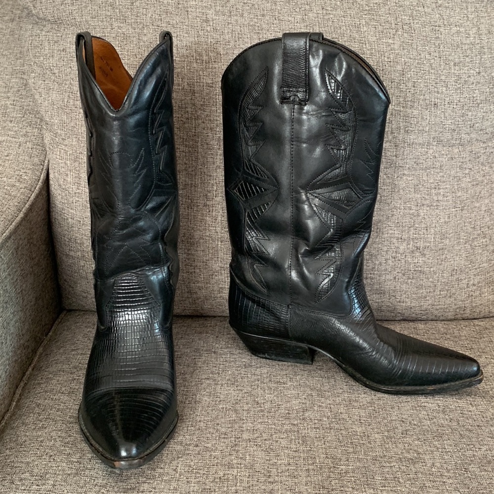 Leather Cowgirl boots Size 9 Cowboy Western
